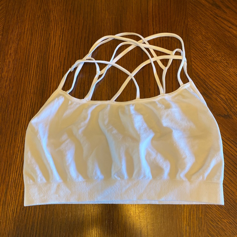 BLING by NICOLE White Cotton Bralette